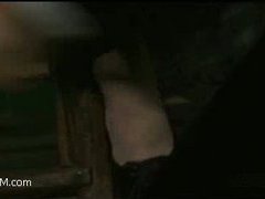 a cute horny brunette gets punished and fucked for a small mistake
