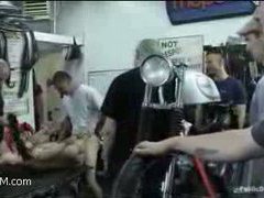 This horny amateur slut gets her fucking holes stuffed in public