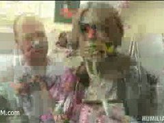 a slutty housewife decided to make a surprise for a husband, instead got fucked
