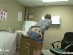 a cute busty MILF comes to a doctor but he suddenly fucks her!