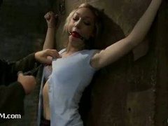 Flexible teen babe made to cum against her will