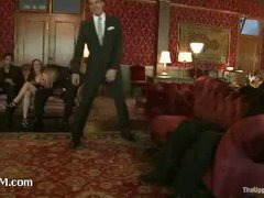 A plump pain slut banged by huge black cock