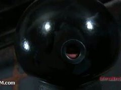 A crazy bondage whore begging to be double teamed