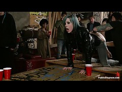 A tattooed slut abused and disgraced at the beer pong party