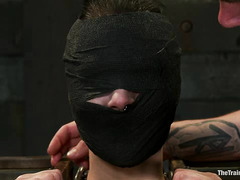 Poor Katharine Cane is put through the wringer during this training session