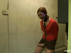 Humiliated babe Jodi Taylor is groped and fucked by a bunch of strangers