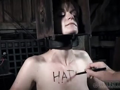 A misbehaving slut has to spend a day with no sight and lots of pain