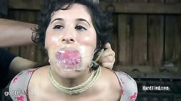 A nasty slut subjected to extreme suspension