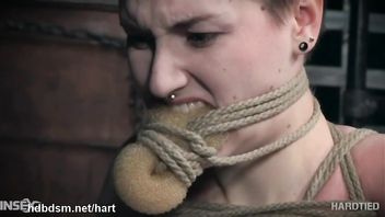 Super insane hardcore bondage with an obedient teen