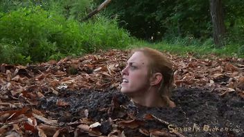 Busty blonde could feel her life ebbing away from the quicksand sucking