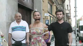 A legendary dominatrix gets ass fucked in the crowded streets